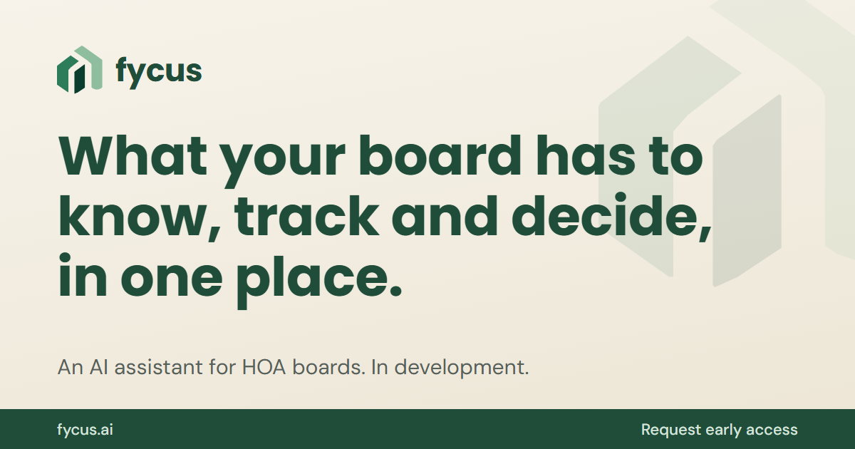 HOA Board Candidate Statement Examples | Fycus